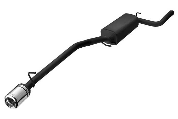 Ulter Sport, Einddemper, Staal, Enkel Rond 80mm, Ford, FOCUS II, 1.4 16V 59kW, 1.6 16V 74/85kW, 1.8 16V 92kW, 2.0 16V 107kW, 1.8 TDCi 85 kW, 2005-, SEDAN, Past op originele middendemper/katalysator