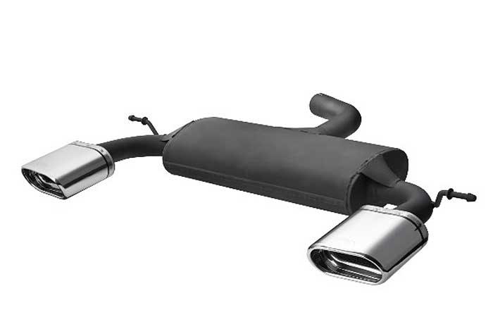 Ulter Sport, Einddemper L+R, Staal, Enkel plat ovaal 145x75mm, VW, VW SCIROCCO III, 1.4 TSI 90/118kW, 2.0TDi 103kW, 2008-, Past op originele middendemper/katalysator