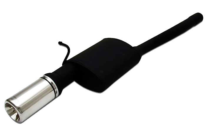 Ulter Sport, Einddemper, Staal, Enkel Rond 80mm, Ford, FOCUS I, 1.4i 55kW, 1.6i 74kW, 1.8i 85kW, 2.0i 96kW, 98-2005  SEDAN, Past op originele middendemper/katalysator