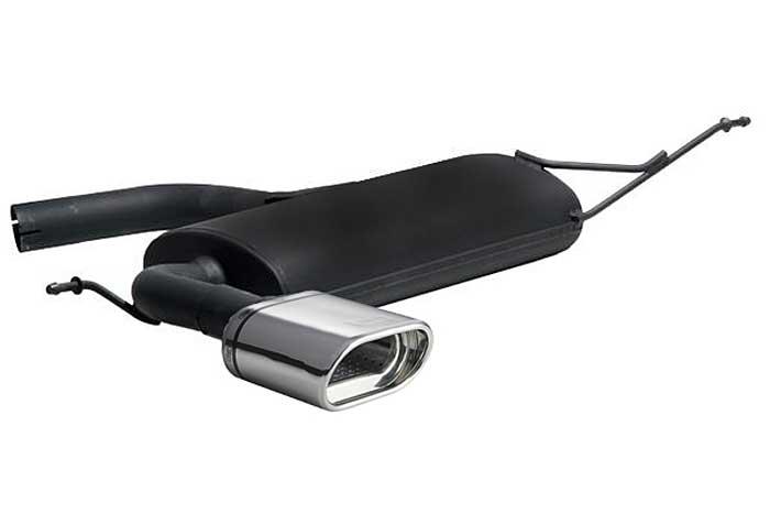 Ulter Sport, Einddemper, Staal, Enkel plat ovaal 145x75mm, Seat, ALTEA, 1.4 64kW, 1.6 75kW, 2.0 FSI 110kW, 1.9 TDI  77kW, 2.0 TDI 100/103kW, 2004-, Past op originele middendemper/katalysator