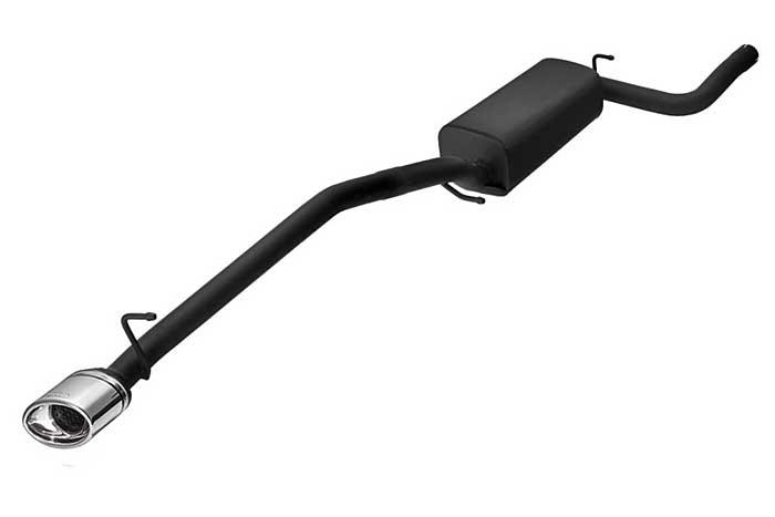 Ulter Sport, Einddemper, Staal, Enkel Ovaal 120x80mm, Ford, FOCUS II, 1.4 16V 59kW, 1.6 16V 74/85kW, 1.8 16V 92kW, 2.0 16V 107kW, 1.8 TDCi 85 kW, 2005-, COMBI, Past op originele middendemper/katalysator