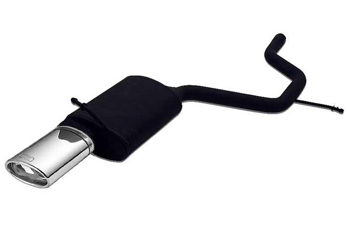 Ulter Sport, Einddemper, Staal, Enkel Ovaal 120x80mm, Ford, MONDEO, 1.8i 16V 81/92kW, 2.0i 16V 107kW, 10/00-06  SEDAN. HATCHBACK, Past op originele middendemper/katalysator