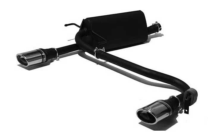 Ulter Sport, Einddemper L+R, Staal, Enkel Ovaal 120x80mm, Opel, ASTRA-H, 1.4i 66kW, 1.6i 77kW, 1.8i 92kW, 2003-  COMBI, Past op originele middendemper/katalysator