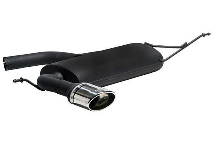 Ulter Sport, Einddemper, Staal, Enkel Ovaal 120x80mm, Seat, LEON. LEON FR, 1.4 64kW, 1.6 75kW, 2.0 FSI 110kW, 1.9 TDI  77kW, 2.0 TDI 100/103/125kW, 2005-, Past op originele middendemper/katalysator