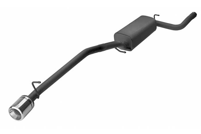 Ulter Sport, Einddemper, Staal, Enkel Rond 80mm, Ford, FOCUS II, 1.4 16V 59kW, 1.6 16V 74/85kW, 1.8 16V 92kW, 2.0 16V 107kW, 1.8 TDCi 85 kW, 2005-, HATCHBACK, Past op originele middendemper/katalysator