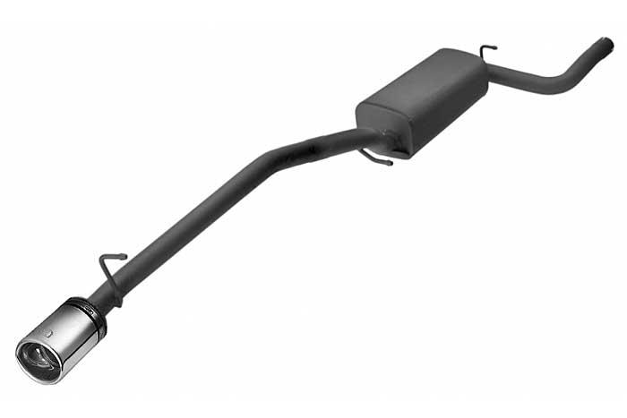 Ulter Sport, Einddemper, Staal, Enkel Ovaal 120x80mm, Ford, FOCUS II, 1.4 16V 59kW, 1.6 16V 74/85kW, 1.8 16V 92kW, 2.0 16V 107kW, 1.8 TDCi 85 kW, 2005-, HATCHBACK, Past op originele middendemper/katalysator
