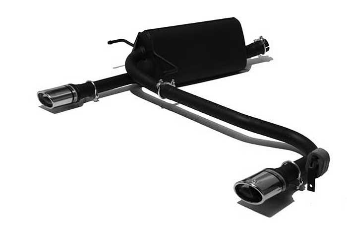 Ulter Sport, Einddemper L+R, Staal, Enkel Ovaal 95x65mm, Opel, ASTRA-H, 1.4i 66kW, 1.6i 77kW, 1.8i 92kW, 2003-  COMBI, Past op originele middendemper/katalysator