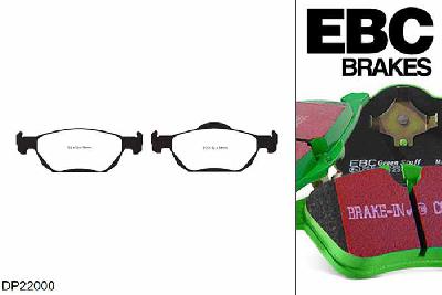 DP22000, Honda Accord, 2.0 Tourer (CW1) 2008-2015, EBC Greenstuff remblokken set vooras, Voor modellen met ATE remklauwen aan de vooras, Voor modellen met een remschijf diameter 296mm