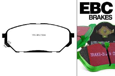 DP61813, Hyundai iX55, 3.8 2008-2009, EBC Greenstuff remblokken set vooras, Voor modellen met een remschijf diameter 321mm