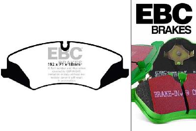 DP62123, Landrover Range Rover Sport (L320), 3.6 TD 2010-, EBC Greenstuff remblokken set vooras, Voor modellen met TRW remklauwen aan de vooras, Voor modellen met een remschijf diameter 360mm