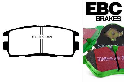DP61797, Chevrolet Captiva, 3.0 2011-, EBC Greenstuff remblokken set achteras, Voor modellen met remschijf diameter van 303mm aan de achteras