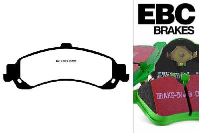 DP61635, Chevrolet Tahoe 4WD 2003-2006, EBC Greenstuff remblokken set achteras, Voor modellen met remschijf diameter van 330mm aan de achteras