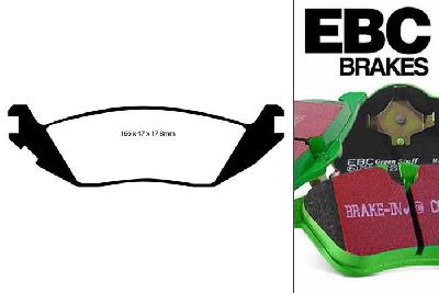 DP61639, Dodge Durango, 4.7 2007-2010, EBC Greenstuff remblokken set achteras, Voor modellen met remschijf diameter van 352mm aan de achteras
