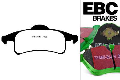 DP61606, Jeep Grand Cherokee, 4.0 1999-2005, EBC Greenstuff remblokken set achteras, Voor modellen met ATE remklauwen aan de achteras, Voor modellen met remschijf diameter van 305mm aan de achteras