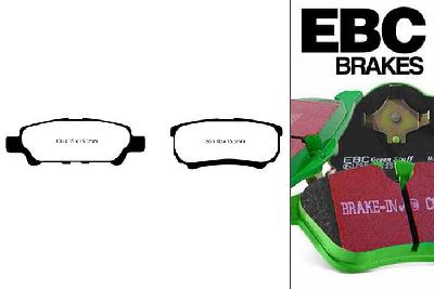 DP61563, Jeep Patriot, 2.2 TD 2010-, EBC Greenstuff remblokken set achteras, Voor modellen met remschijf diameter van 262mm aan de achteras