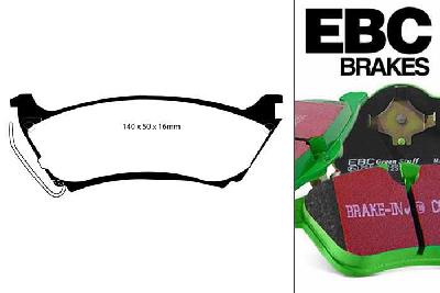 DP61233, Mercedes M-Class (W163), ML320 (3.2) 1998-1999, EBC Greenstuff remblokken set achteras, Voor modellen met remschijf diameter van 285mm aan de achteras