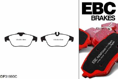 DP31990C, Mercedes C-Class Estate (S204), C220 TD 2007-2015, EBC Redstuff remblokken set achteras, Voor modellen met remschijf diameter van 278mm aan de achteras