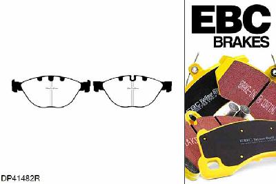 DP41482R, BMW 6 Series (E64), 635 (3.0 TD) 2007-2011, EBC Yellowstuff remblokken set vooras, Voor modellen met ATE remklauwen aan de vooras, Voor modellen met een remschijf diameter 348mm