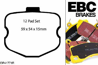 DP41771R, Chevrolet Corvette (C6), 7.0 2005-2008, EBC Yellowstuff remblokken set vooras, Voor modellen met een remschijf diameter 355mm