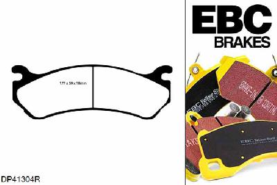 DP41304R, Chevrolet Tahoe 4WD 2003-2006, EBC Yellowstuff remblokken set vooras, Voor modellen met een remschijf diameter 305mm