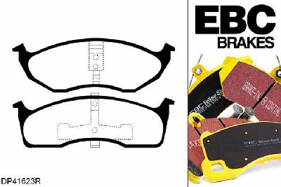 DP41623R, Chrysler 300M, 2.7 204 PK 1998-2004, EBC Yellowstuff remblokken set vooras, Voor modellen met een remschijf diameter 297mm