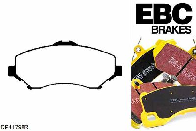 DP41798R, Dodge Nitro, 3.7 2007-2012, EBC Yellowstuff remblokken set vooras, Voor modellen met een remschijf diameter 332mm