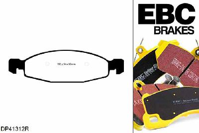 DP41312R, Jeep Grand Cherokee, 4.7 1999-2005, EBC Yellowstuff remblokken set vooras, Voor modellen met ATE remklauwen aan de vooras, Voor modellen met een remschijf diameter 305mm