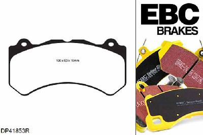 DP41853R, Jeep Grand Cherokee, 6.4 2011-, EBC Yellowstuff remblokken set vooras, Voor modellen met Brembo remklauwen aan de vooras, Voor modellen met een remschijf diameter 380mm