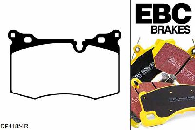 DP41854R, Mini Mini Roadster (R59), 1.6 Turbo Works 2012-, EBC Yellowstuff remblokken set vooras, Voor modellen met Brembo remklauwen aan de vooras, Voor modellen met een remschijf diameter 316mm