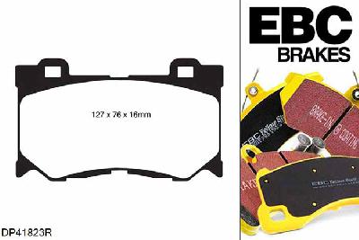 DP41823R, Nissan 370Z, 3.7 2009-, EBC Yellowstuff remblokken set vooras, Voor modellen met een remschijf diameter 355mm