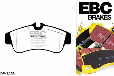DP4833R, Nissan Almera, 2.2 TD 2000-2006, EBC Yellowstuff remblokken set vooras, Voor modellen met Girling/TRW remklauwen aan de vooras, Voor modellen met een remschijf diameter 280mm