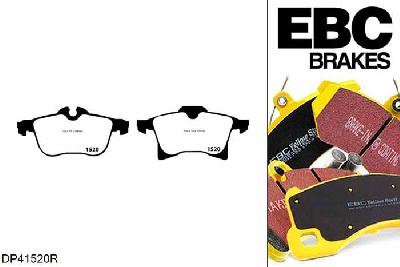 DP41520R, Opel Astra (H), 1.9 TD 120 PK 2005-2010, EBC Yellowstuff remblokken set vooras, Voor modellen met ATE remklauwen aan de vooras, Voor modellen met een remschijf diameter 308mm