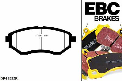 DP41583R, Subaru Levorg, 1.6 Turbo 170 PK 2015-, EBC Yellowstuff remblokken set vooras