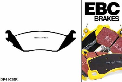 DP41639R, Dodge Durango, 5.7 Durango, EBC Yellowstuff remblokken set achteras, Voor modellen met remschijf diameter van 352mm aan de achteras