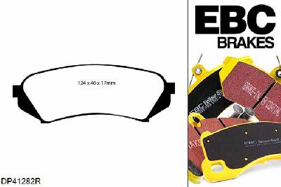 DP41282R, Toyota Landcruiser, 4.2 TD (HDJ100) Landcruiser, EBC Yellowstuff remblokken set achteras, Voor modellen met remschijf diameter van 330mm aan de achteras