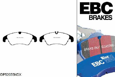 DP52055NDX, Ford Focus Mk2, 2.5 Turbo RS 305 PK 2009-2011, EBC Bluestuff remblokken set vooras, Voor modellen met TRW remklauwen aan de vooras, Voor modellen met een remschijf diameter 336mm