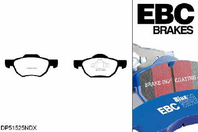 DP51525NDX, Honda Accord, 2.4 Saloon (CL9) 2003-2008, EBC Bluestuff remblokken set vooras, Voor modellen met ATE remklauwen aan de vooras, Voor modellen met een remschijf diameter 300mm