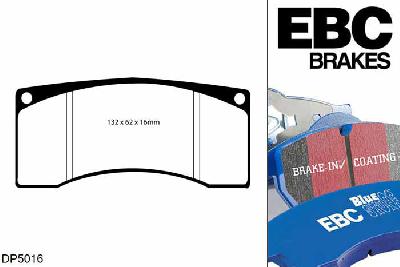 DP5016NDX, Subaru Impreza, 2.0 Turbo (Prodrive P1) 2000-2001, EBC Bluestuff remblokken set vooras, Voor modellen met Alcon remklauwen aan de vooras, Voor modellen met een remschijf diameter 330mm