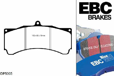 DP5005NDX, Subaru Impreza, 2.5 Turbo Cosworth 395 PK 2010-2012, EBC Bluestuff remblokken set vooras, Voor modellen met AP remklauwen aan de vooras, Voor modellen met een remschijf diameter 355mm