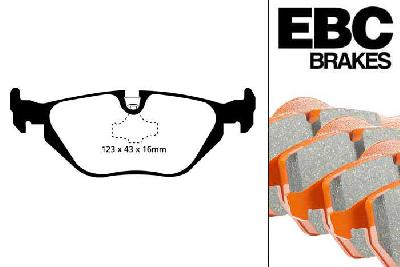 DP91079, BMW 3 Series X (4WD) (E46), 325IX (2.5) 2001-2007, EBC Orangestuff remblokken set achteras, Voor modellen met ATE remklauwen aan de achteras, Voor modellen met remschijf diameter van 294mm aan de achteras