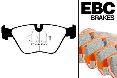DP9689, BMW 7 Series (E32), 730 L (3.0) 1987-1994, EBC Orangestuff remblokken set vooras, Voor modellen met ATE remklauwen aan de vooras, Voor modellen met een remschijf diameter 302mm