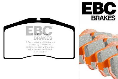 DP9997, Porsche 911 (993), 3.6 Carrera 4S 1996-1997, EBC Orangestuff remblokken set vooras, Voor modellen met Brembo remklauwen aan de vooras, Voor modellen met een remschijf diameter 322mm