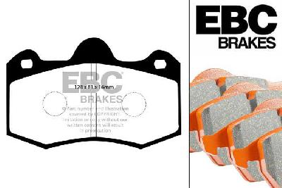 DP9036, Seat Ibiza (6L), 1.9 TDI Cupra 160 PK 2004-2008, EBC Orangestuff remblokken set vooras, Voor modellen met AP remklauwen aan de vooras, Voor modellen met een remschijf diameter 312mm