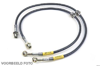 XOP-16814-B4-Smoke, 4-delige set, Opel, Zafira, ALL CARS: REAR DISCS, 01/03-08/05, Goodridge metaal omvlochten remleidingen set