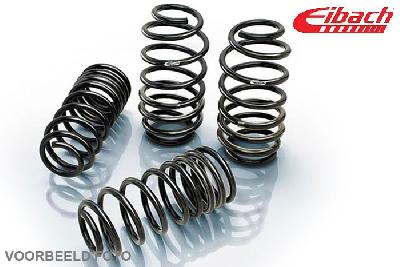 Eibach Pro-Kit verenset, Toyota YARIS (NHP13_, NSP13_, NCP13_, KSP13_, NLP13_), 12/2010 -, 1.4 D4-D, 1.5 Hybrid, Max vooraslast 895 kg, Verlaging vooras ca 25 mm, Verlaging achteras ca 25 mm