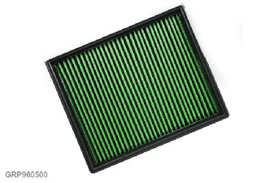 GRP960500, Green vervangingsluchtfilter paneel, Audi, A4 II, 2.0 16V FSI TURBO, 200 pk, 2005-