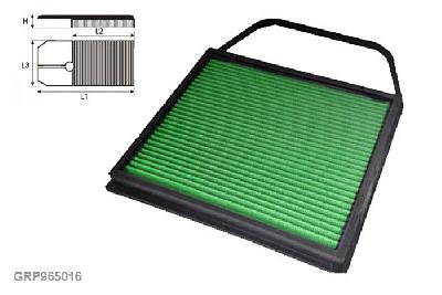 GRP965016, Green vervangingsluchtfilter paneel, BMW, SERIE 5 (E60/E61), 535 i, 306 pk, 2007-