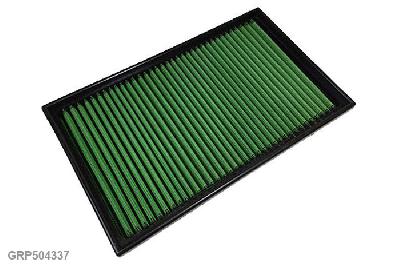 GRP504337, Green vervangingsluchtfilter paneel, Seat, Ibiza II, 1.9 TDI, 90 pk, 1996-1999