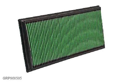 GRP960505, Green vervangingsluchtfilter paneel, VW, TOUAREG II (7p), 3.0 TSI, 290 pk, 09/2010-