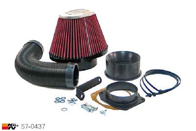 57-0437, K&N 57i Kit, VW Golf III, 2.0 8V, 115PK, 1994-1997, alleen voor 8V GTi Hitachi